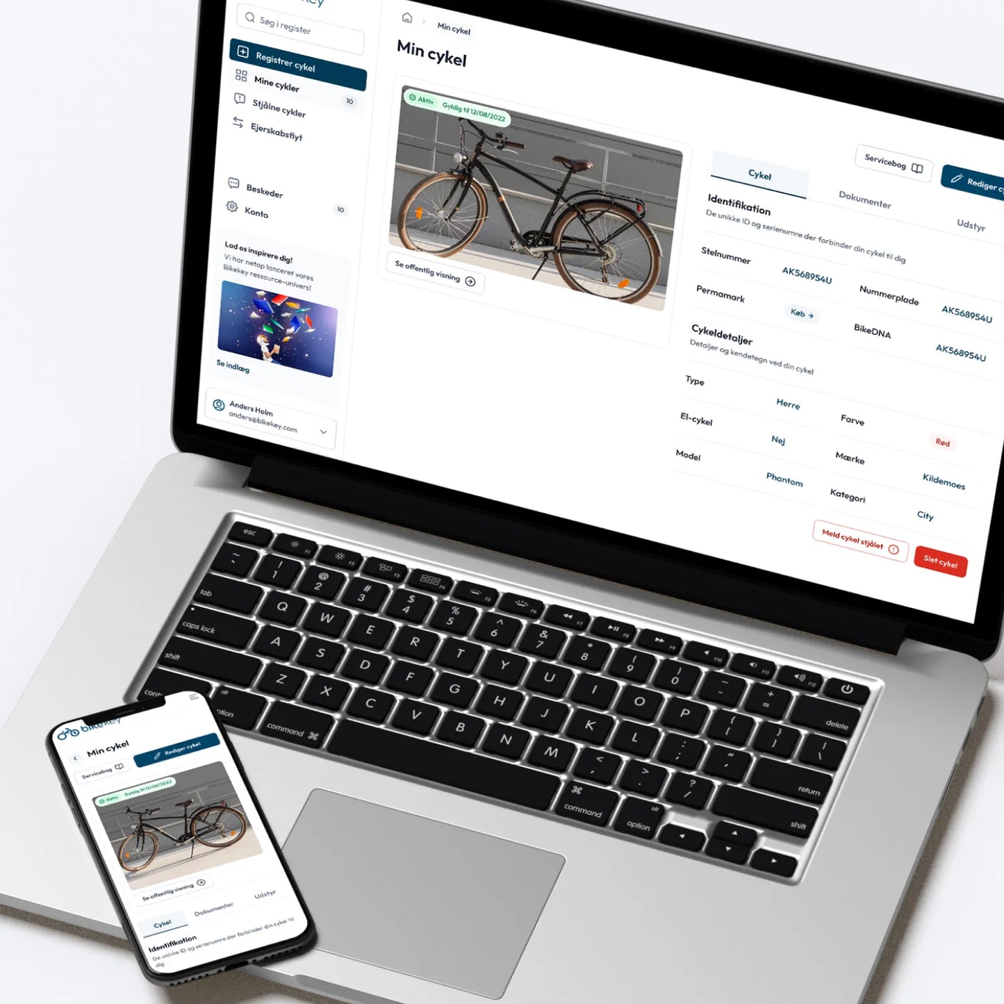 Bikekey bicycle registration